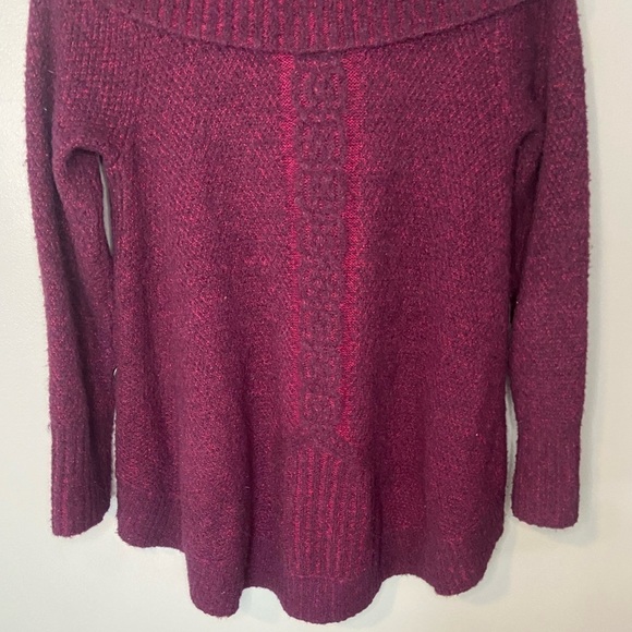 Anthropologie Angel Of The North Wool Boucle Knit Cowl Neck Tunic Sweater - Picture 6 of 10